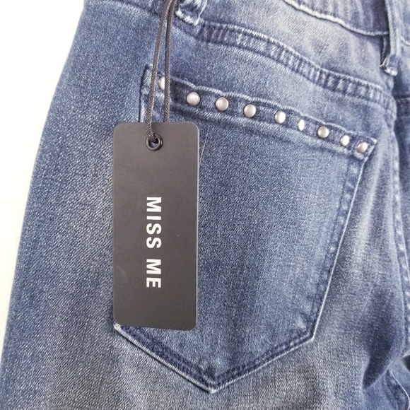 MISS ME Floral Embroidered Skinny Jeans NWT size 26 - Picture 4 of 10